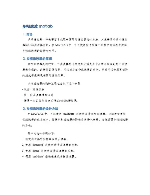 多相滤波matlab