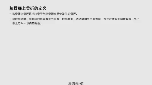 小儿肱骨骨折PPT课件