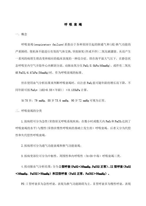 呼吸衰竭