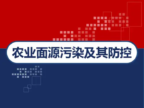 农业面源污染及其防控 PPT