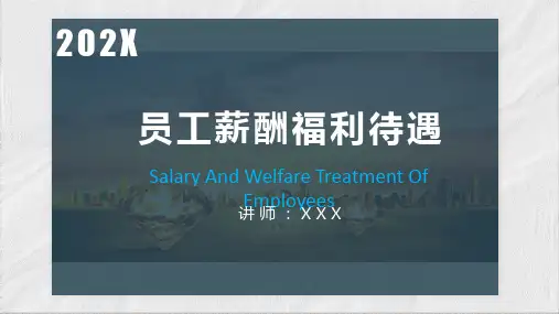 专题课件国企事业单位薪酬福利保险讲解培训PPT模板
