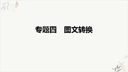 2021届高三语文新高考复习专题突破PPT教学课件专题四图文转换PPT教学课件(40页)