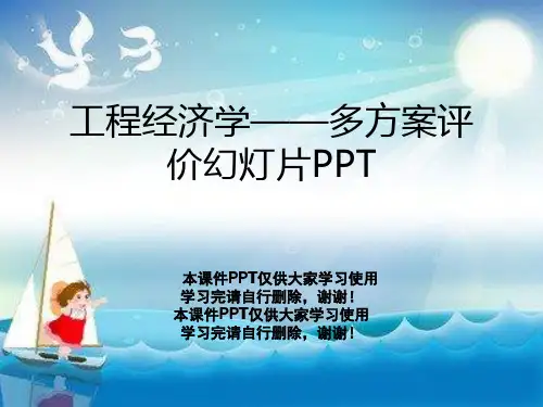 工程经济学——多方案评价幻灯片PPT