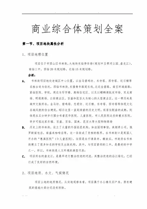 商业综合体项目策划全案