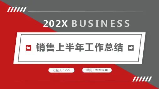 销售总结PPT模板