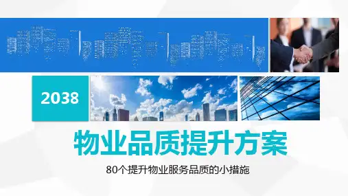 碧桂园物业增值服务品质提升方案ppt