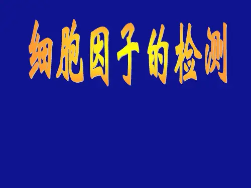 细胞因子检测技术ppt课件