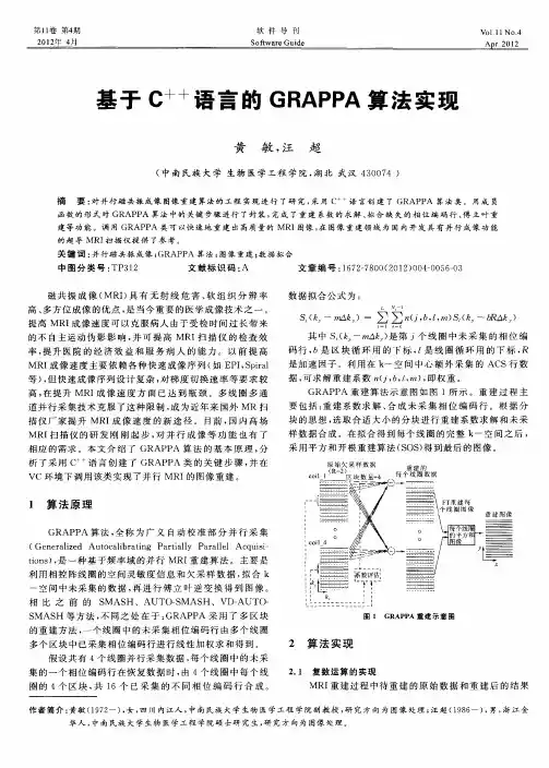基于C ++语言的GRAPPA算法实现
