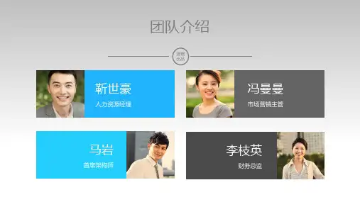 适合团队人物介绍商务ppt模板
