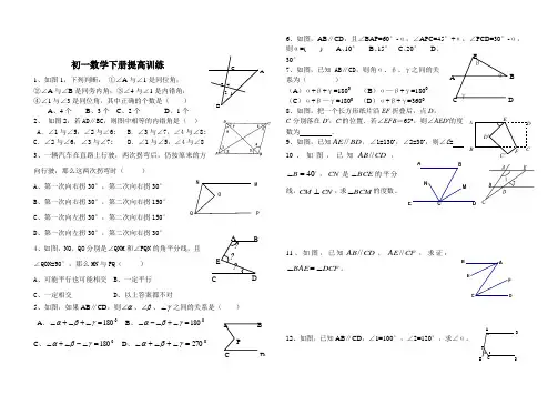 初一数学难题百道及答案 (1)