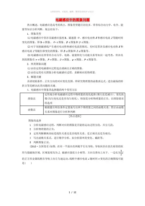 2020高考物理一轮复习 热点专题系列(六)电磁感应中的图象问题学案(含解析)