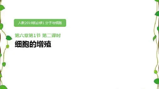 人教版(2019)高中生物必修1第六章第一节《细胞的增殖》第二课时(共22张ppt)