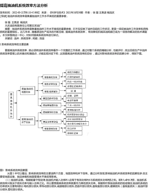 提高抽油机系统效率方法分析