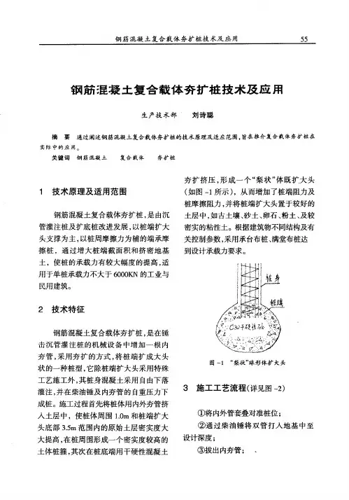 钢筋混凝土复合载体夯扩桩技术及应用