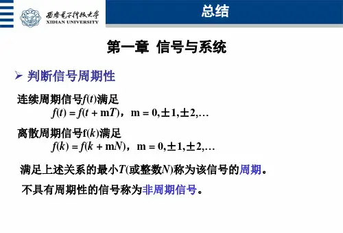 信号与线性系统分析总结