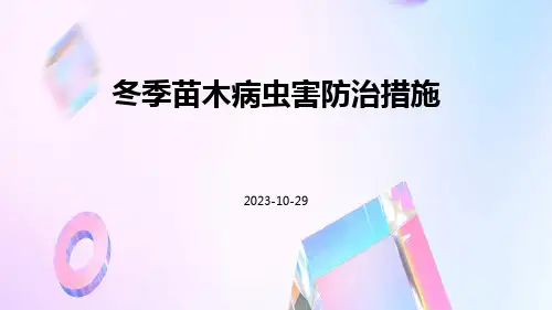 冬季苗木病虫害防治措施
