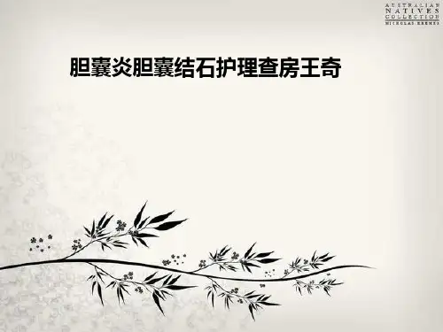 胆囊炎胆囊结石护理查房王奇