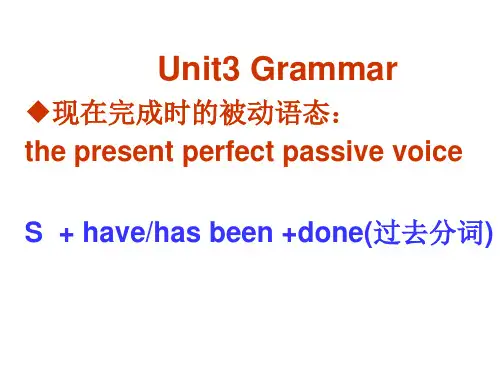 现在完成时被动语态