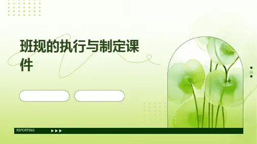 班规的执行与制定课件