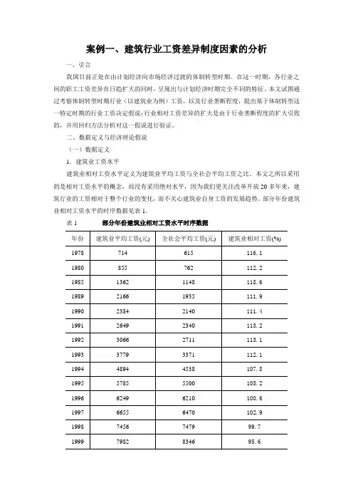 计量经济学案例