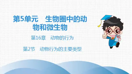 第5单元 第16章 第2节 动物行为的主要类型