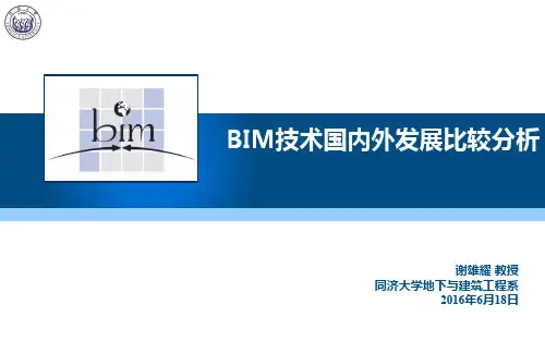 BIM技术国内外发展比较分析研究