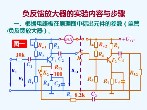 模电(负反馈放大器的实验内容与步骤).ppt