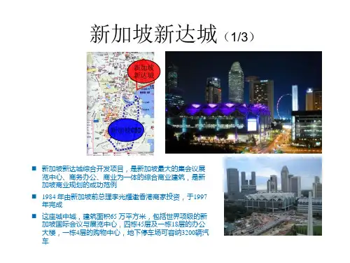 新加坡新达城城市综合体案例调研分析
