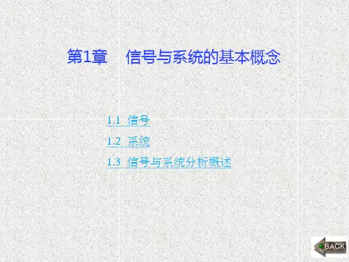 《信号与系统 》课件第1章