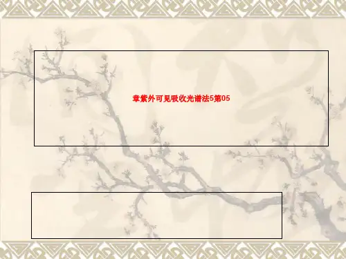 05第5章紫外可见吸收光谱法