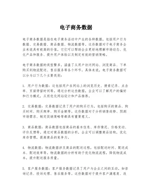电子商务数据