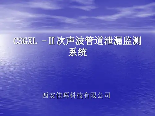 CSGXL -Ⅱ次声波管道泄漏监测
