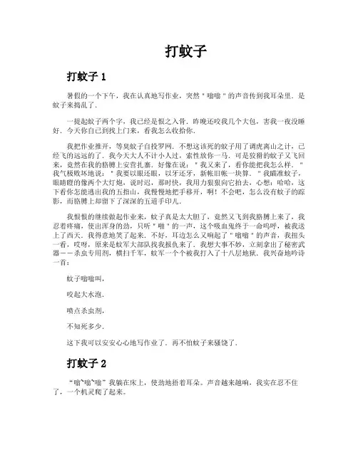 打蚊子-专业文档!