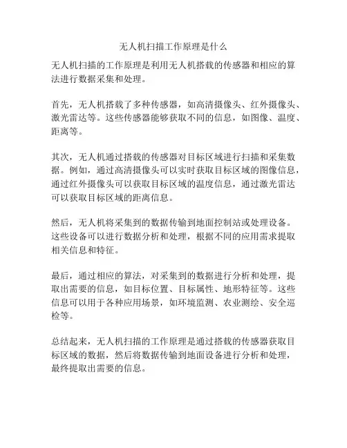 无人机扫描工作原理是什么