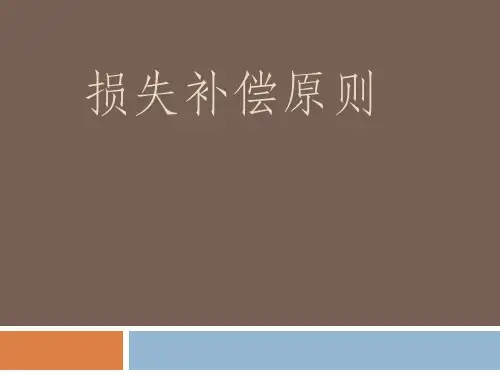 损失补偿原则