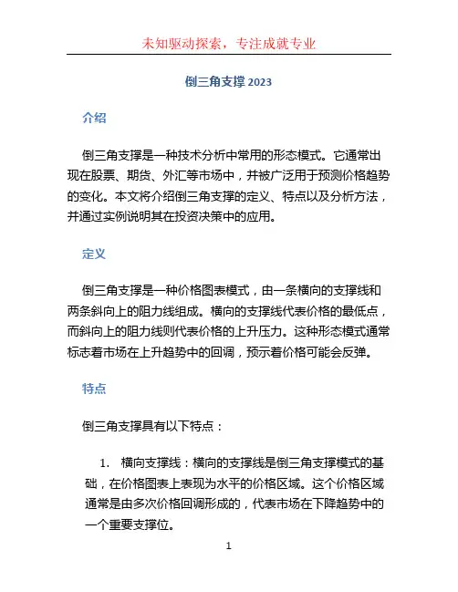 倒三角支撑 2023