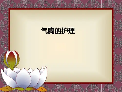 气胸的护理PPT课件