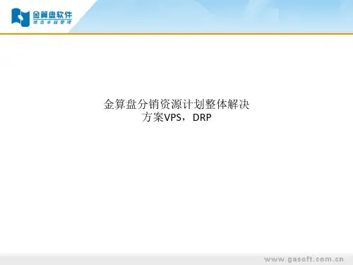 金算盘分销资源计划整体解决方案VPS,DRP