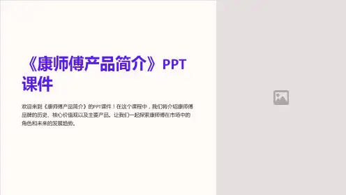 《康师傅产品简介》课件