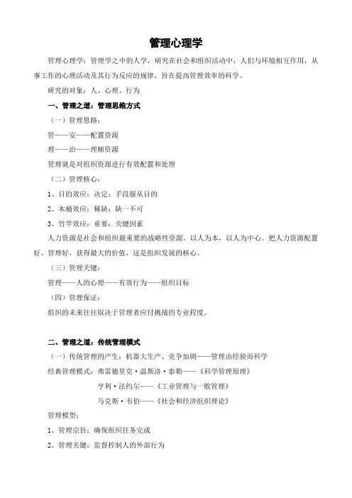 管理心理学