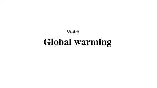 高中英语人教版(新课程标准)选修6【全单元教学课件】 Unit 4  (共127张PPT)