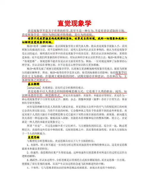 直觉现象学