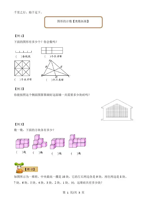 图形的计数奥数拓展