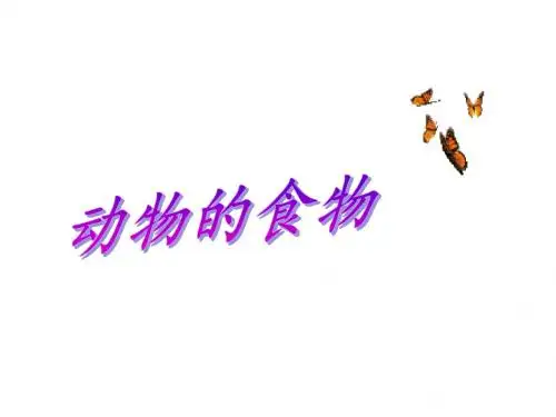 小学五年级科学上册第5课动物的食物名师公开课省级获奖课件3冀教版