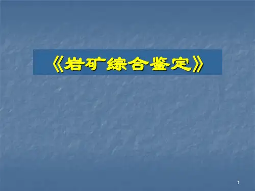透明矿物镜下鉴定教程课件