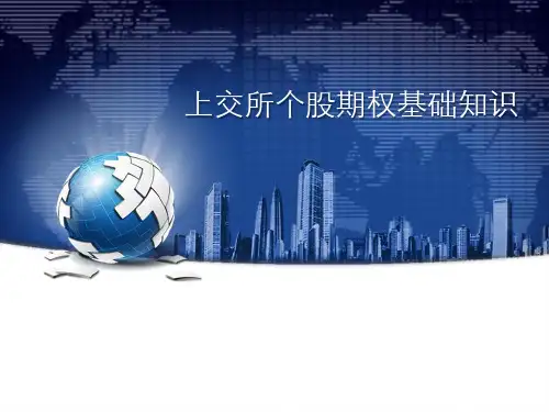 上交所个股期权基础知识