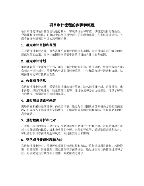 项目审计流程