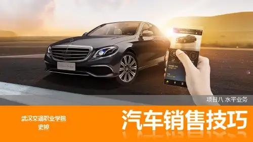 汽车销售技巧- 水平业务