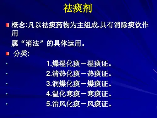 医学祛痰剂