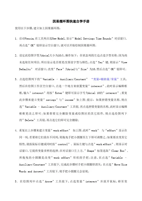 系统动力学vensim软件使用说明